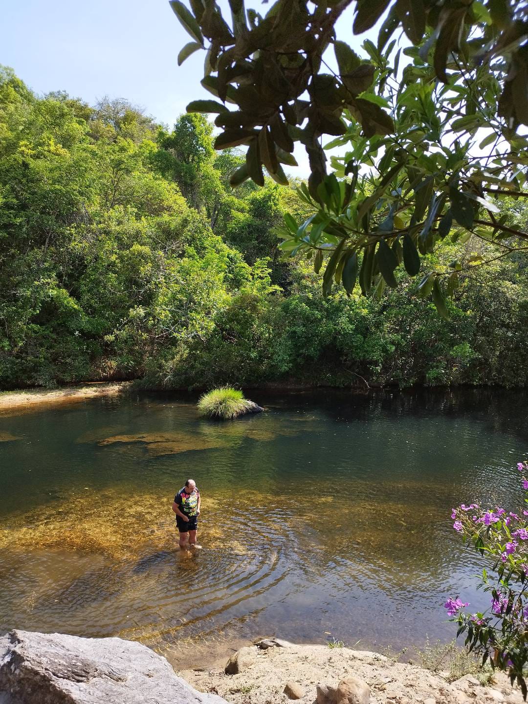Rio de águas claras na Serra da Canastra
